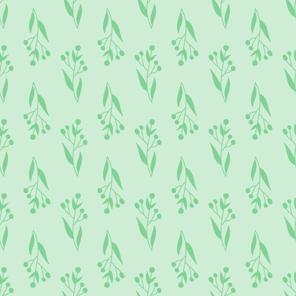 Seamless Pattern with Floral Leaves vector