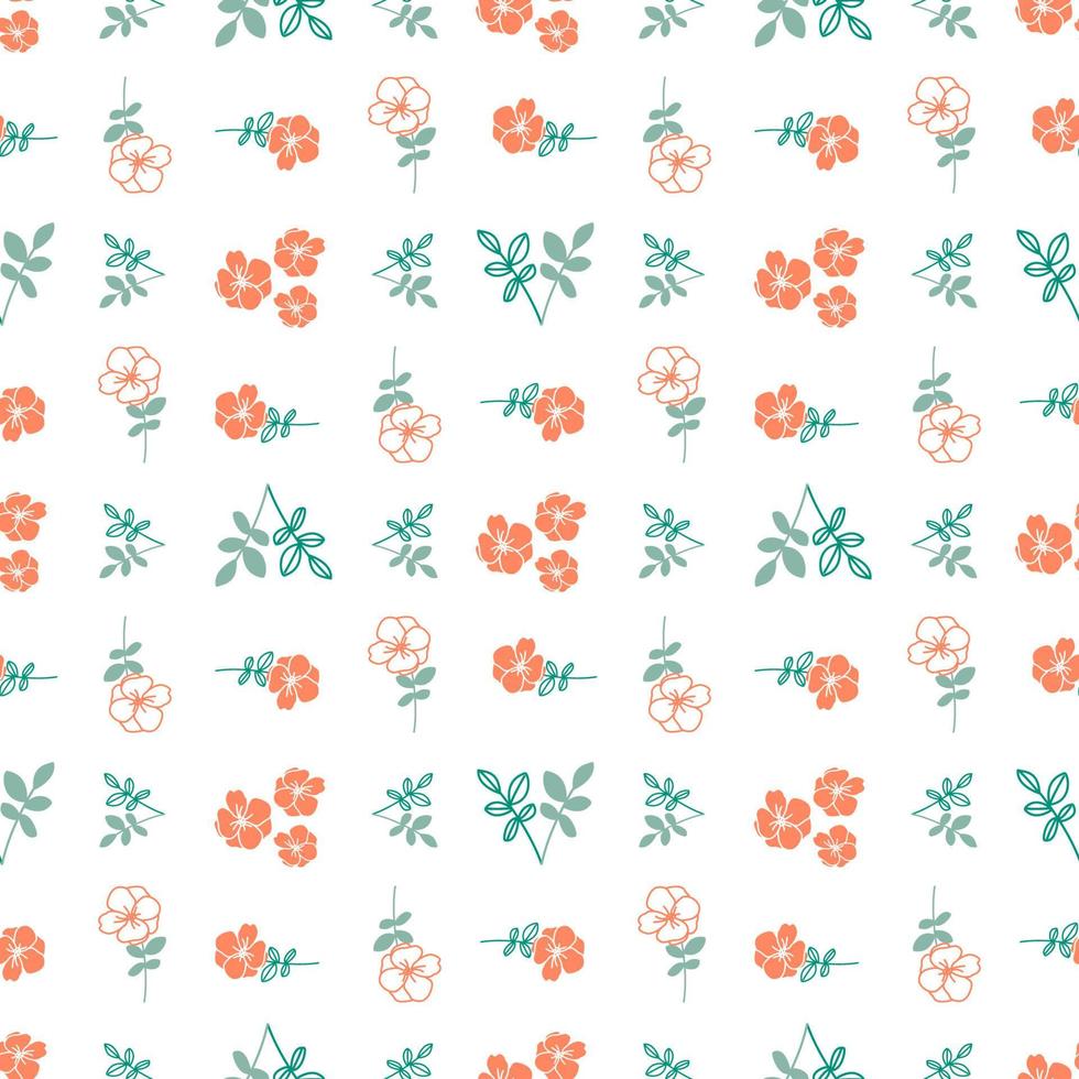 Cute Floral Seamless Pattern vector