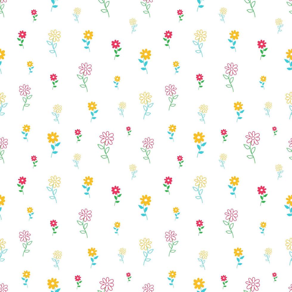 Floral Seamless Pattern Design vector