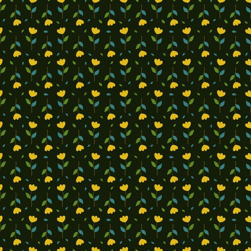 Cute Floral Seamless Pattern vector