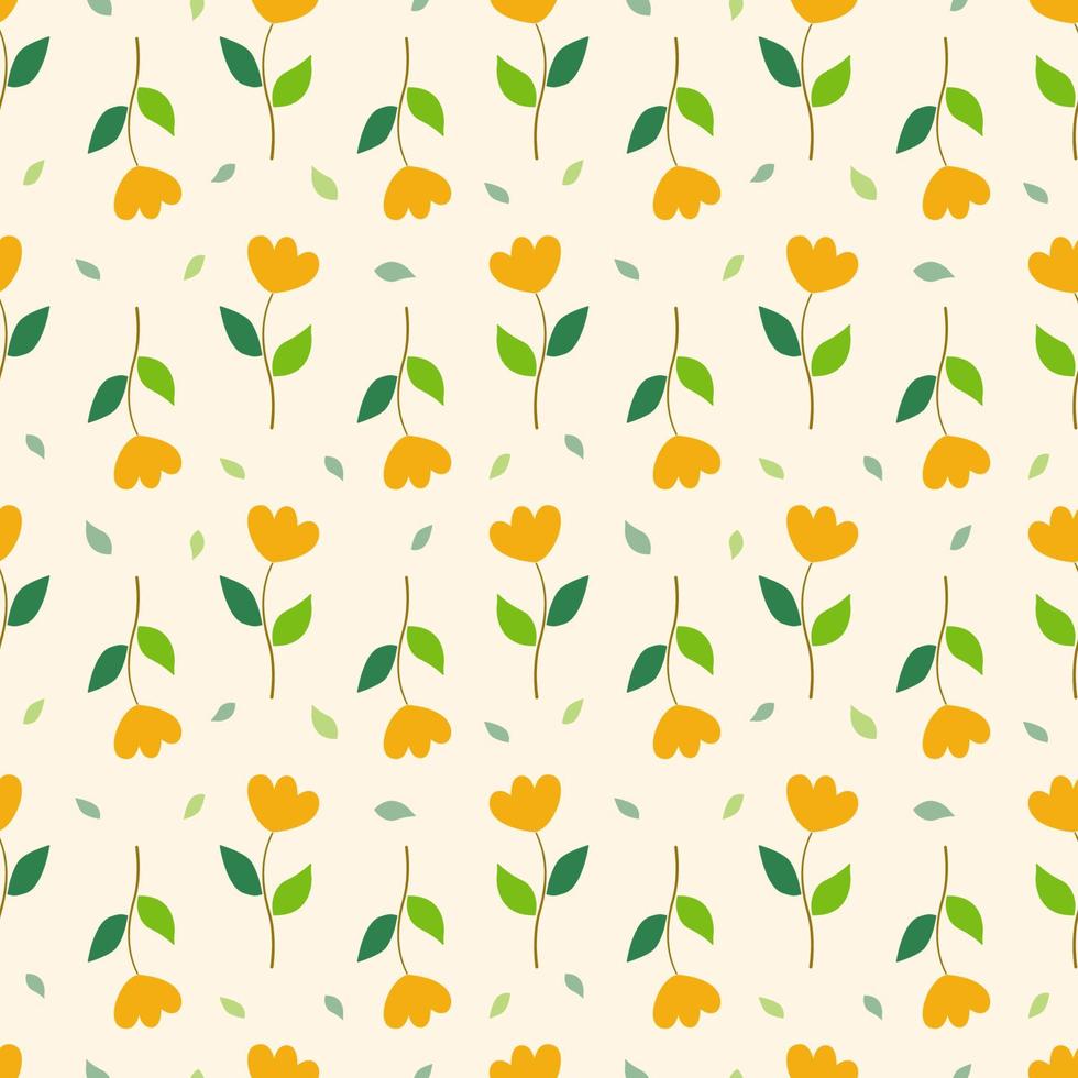 Cute Floral Seamless Pattern vector