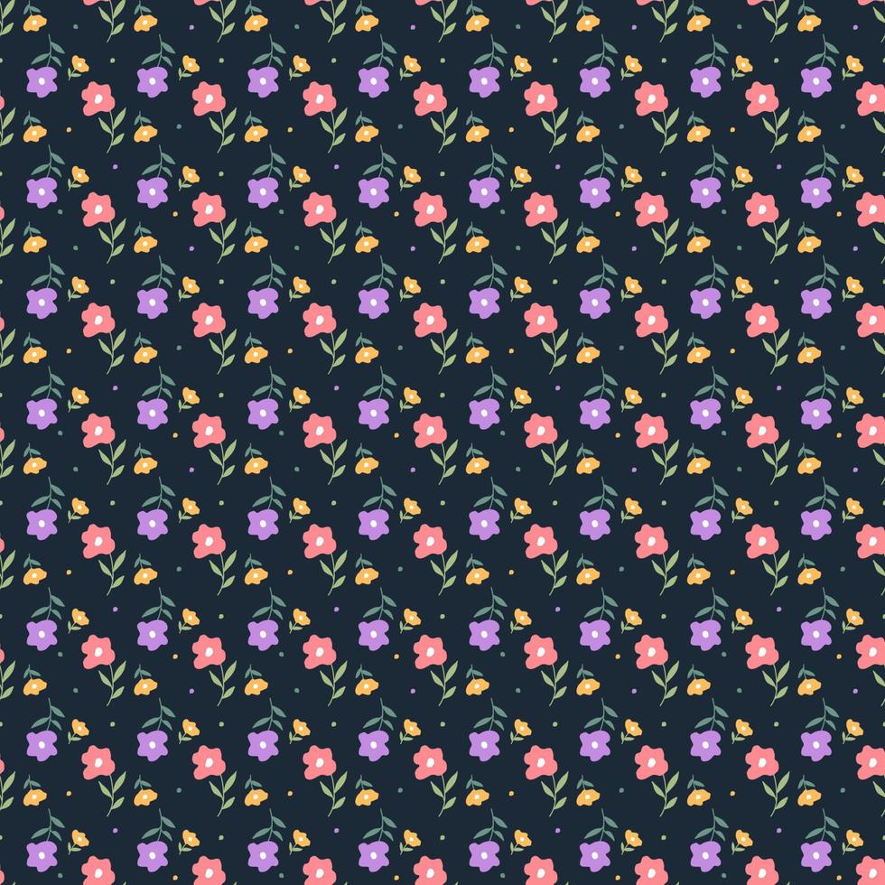 Floral Seamless Pattern Design vector