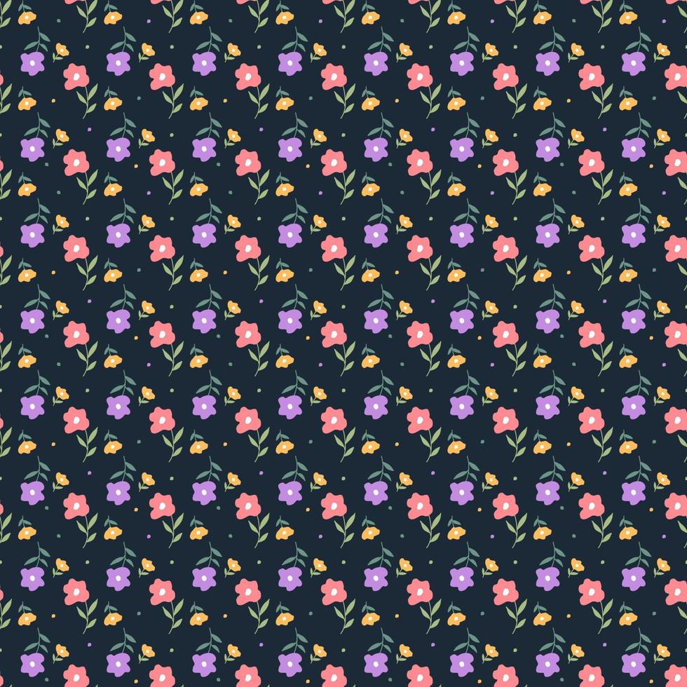 Floral Seamless Pattern Design vector