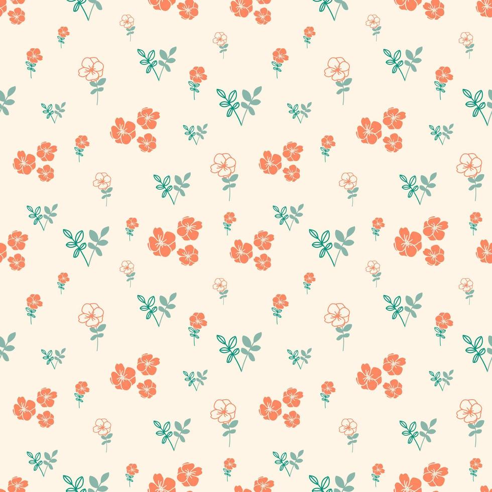 Floral Seamless Pattern Design vector
