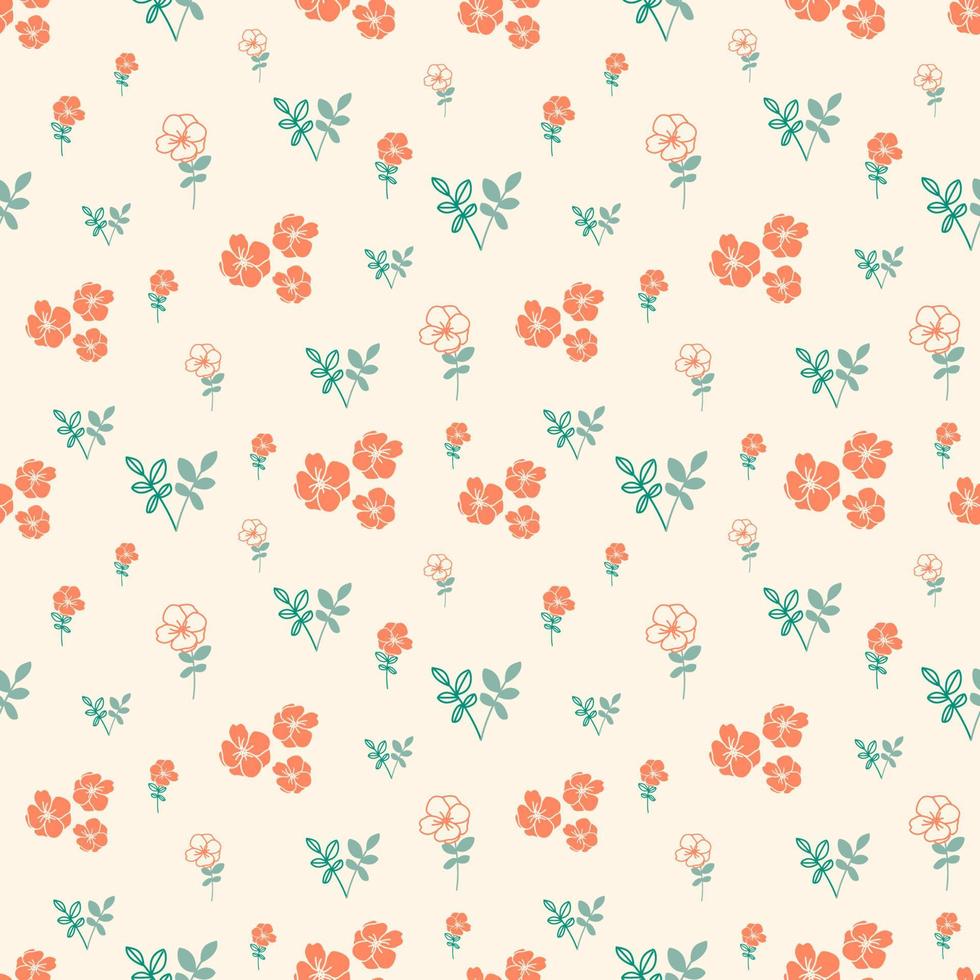 Floral Seamless Pattern Design vector