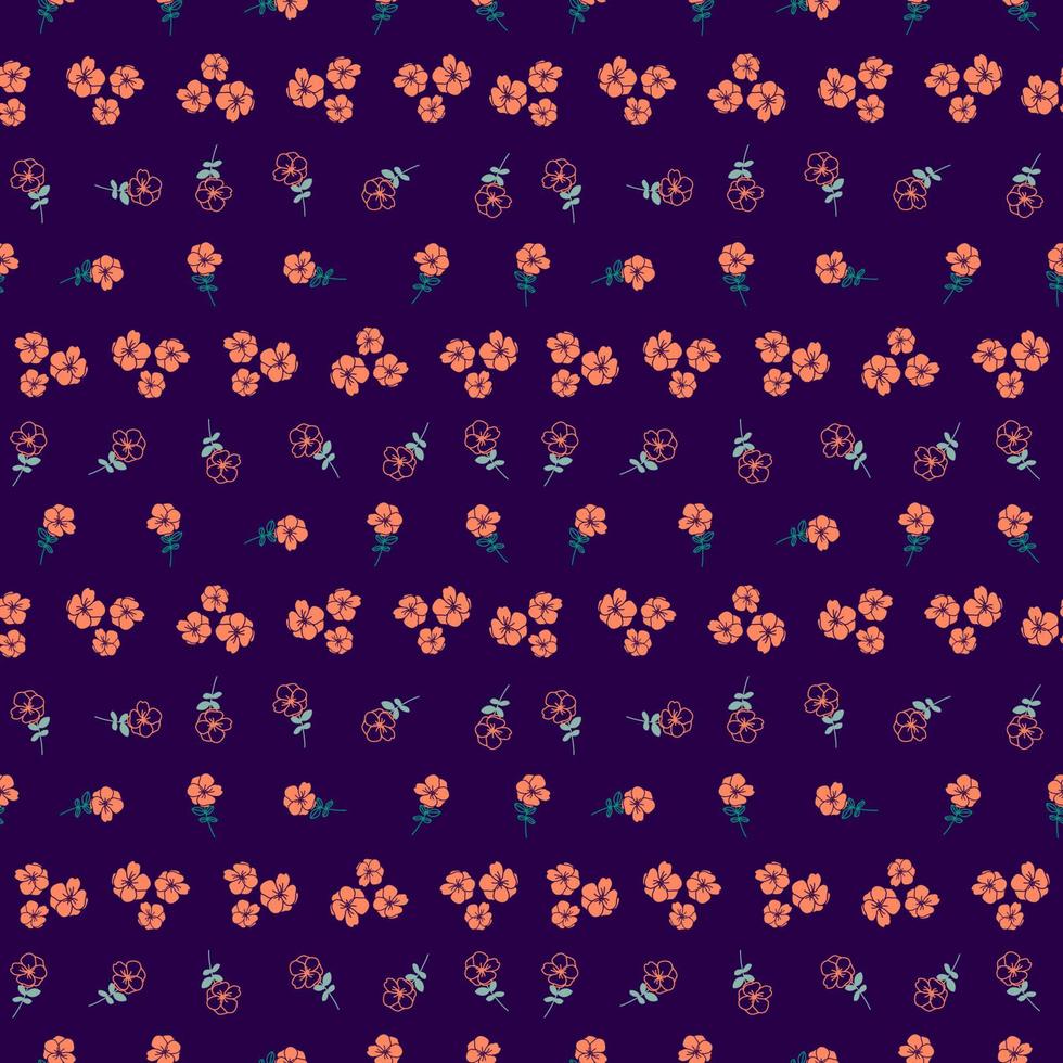 Floral Seamless Pattern Design vector