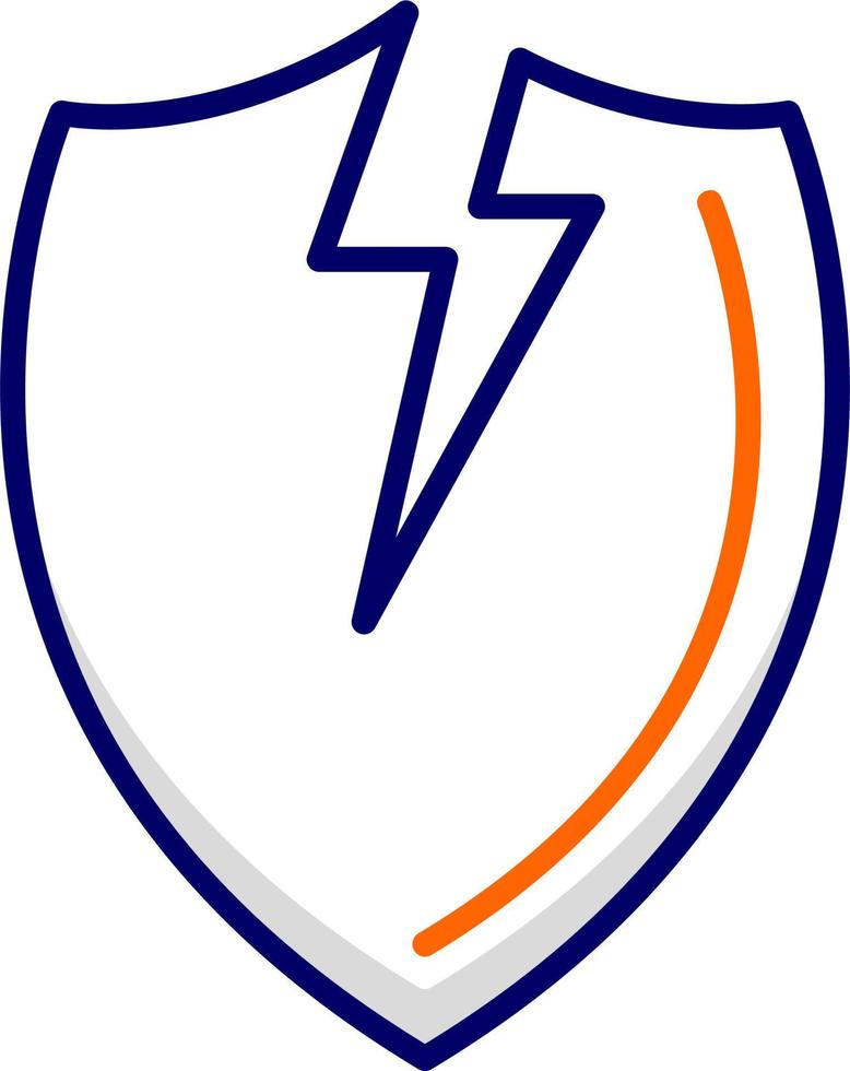 Broken Shield Vector Icon