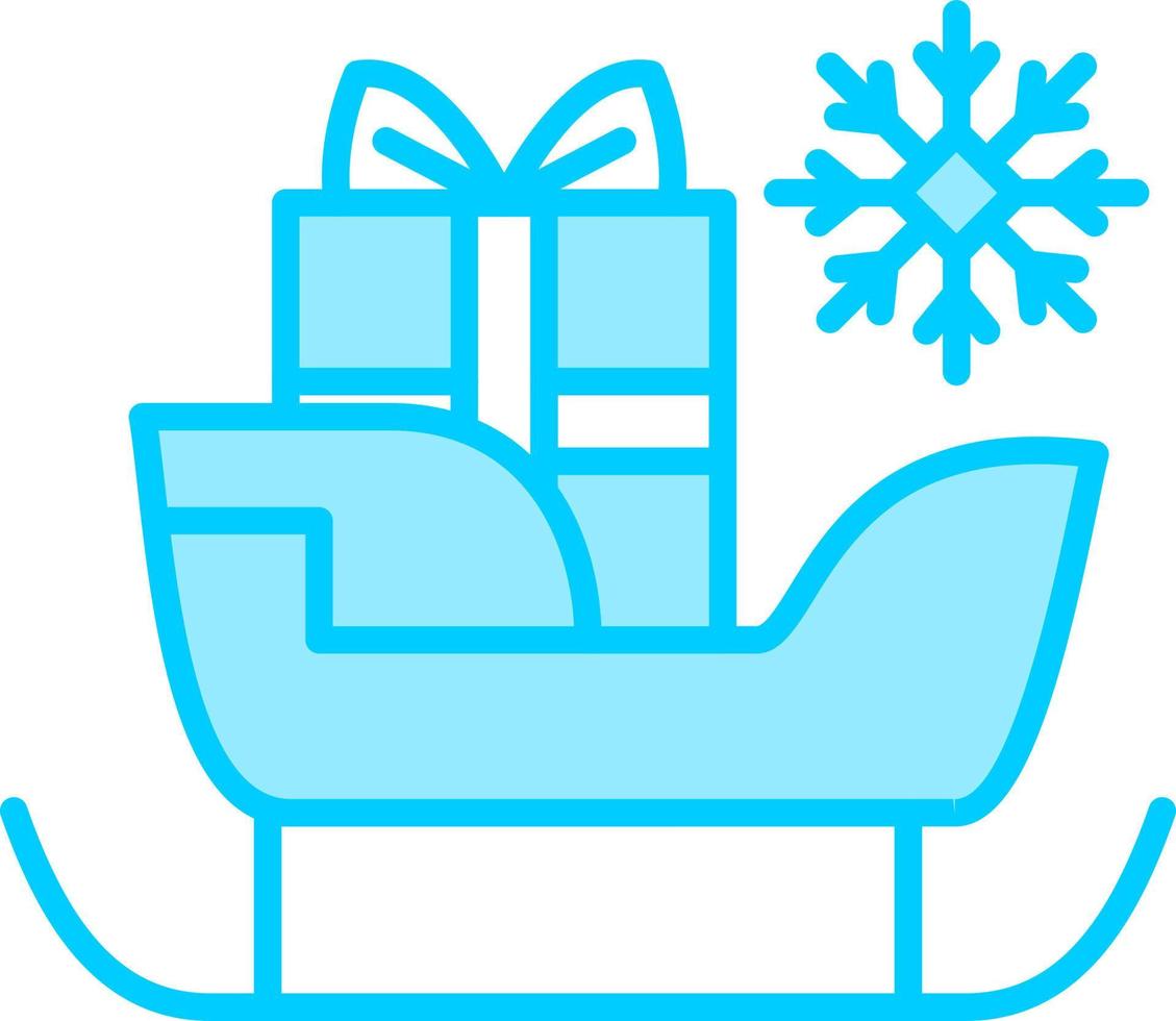 Sleigh Vector Icon