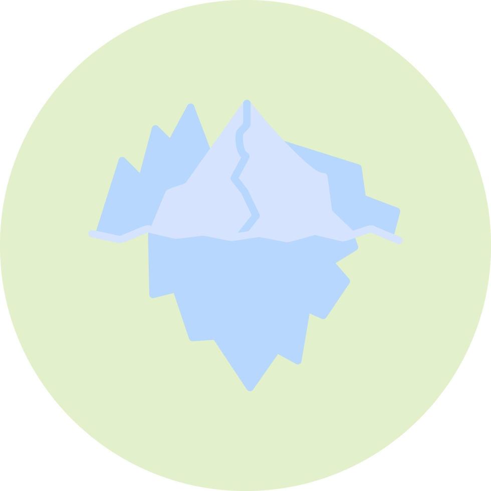 icono de vector de iceberg