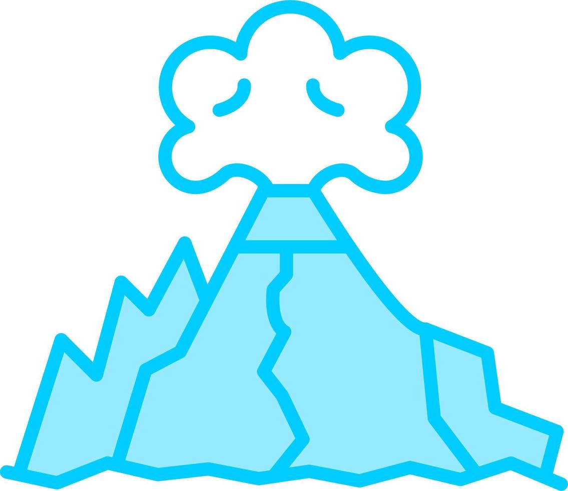 Volcano Vector Icon