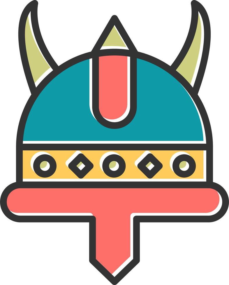 Viking Helmet Vector Icon