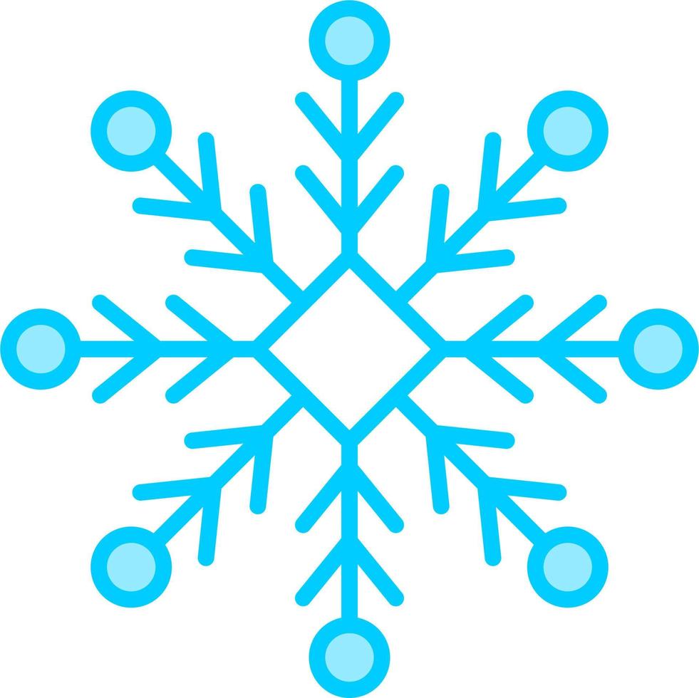 icono de vector de copo de nieve