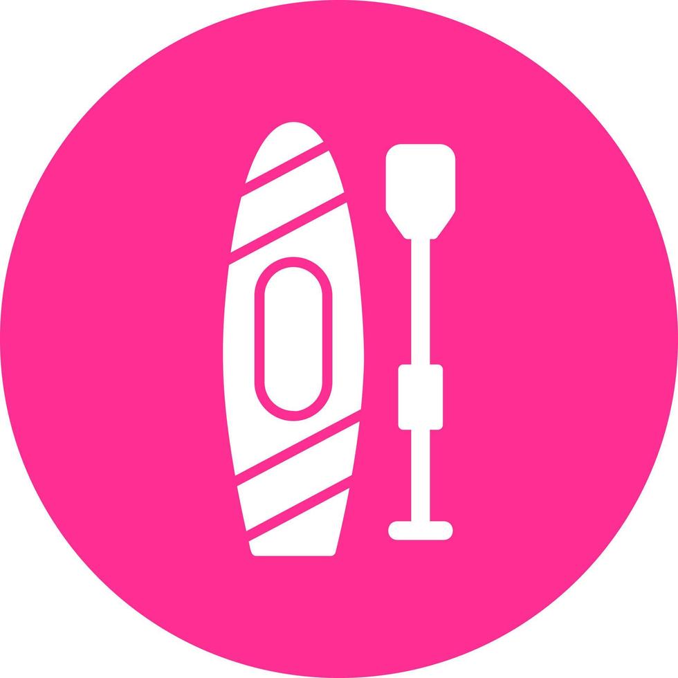Paddle Board Vector Icon