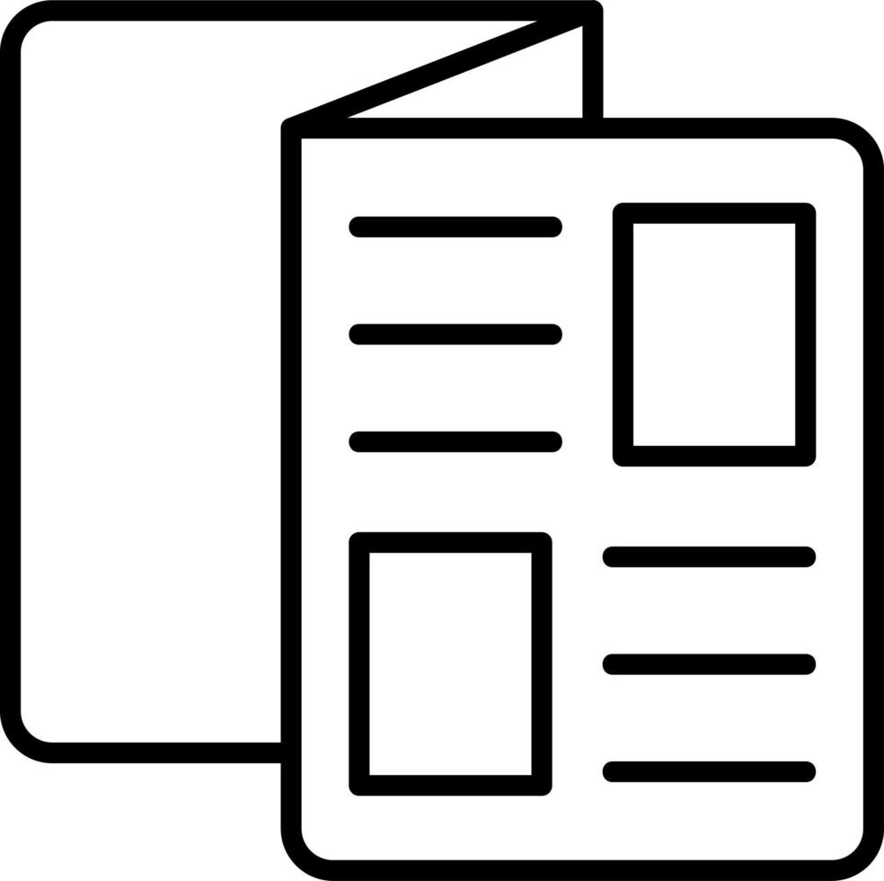 Brochure Vector Icon