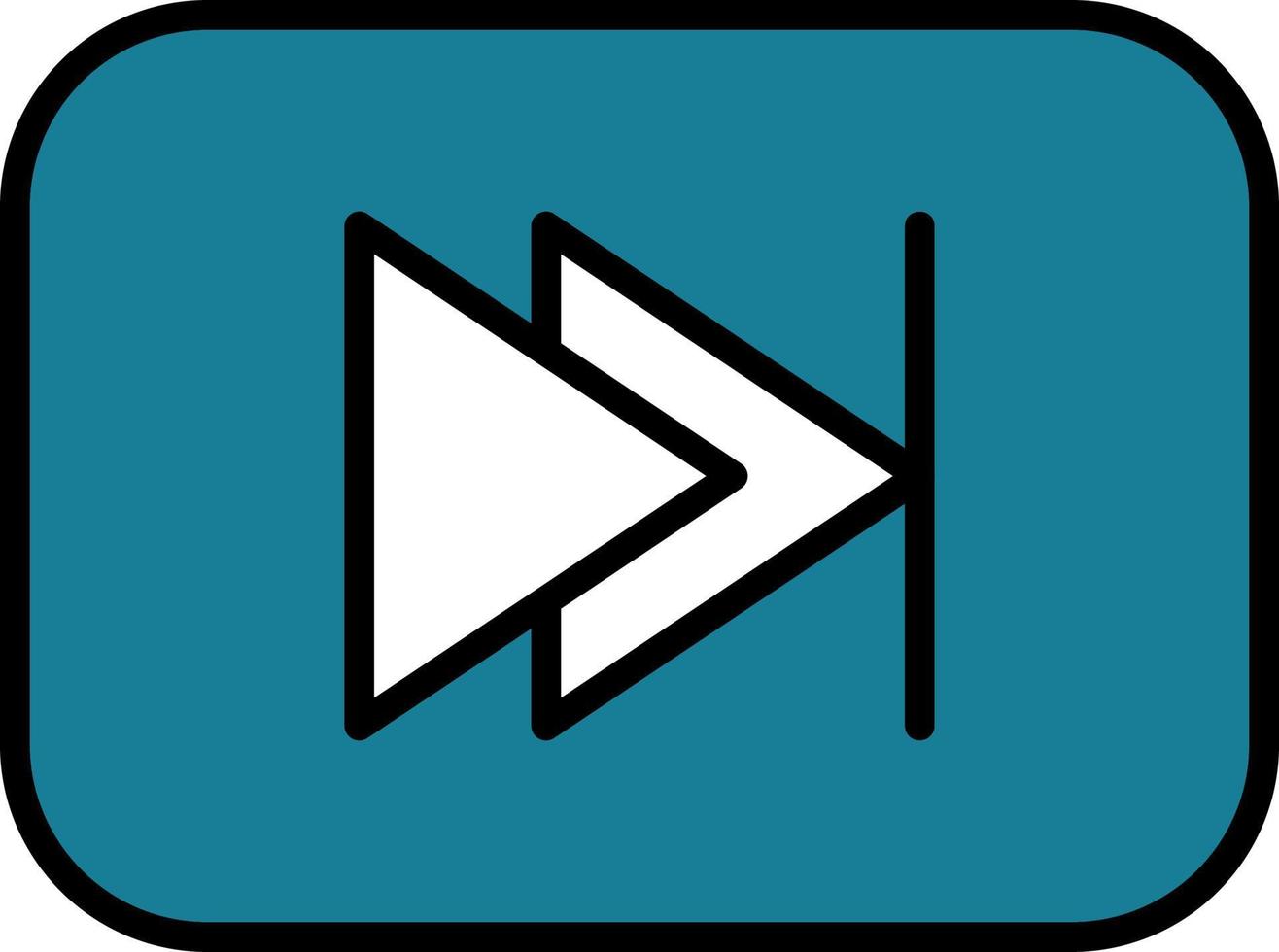 Fast Forward Vector Icon