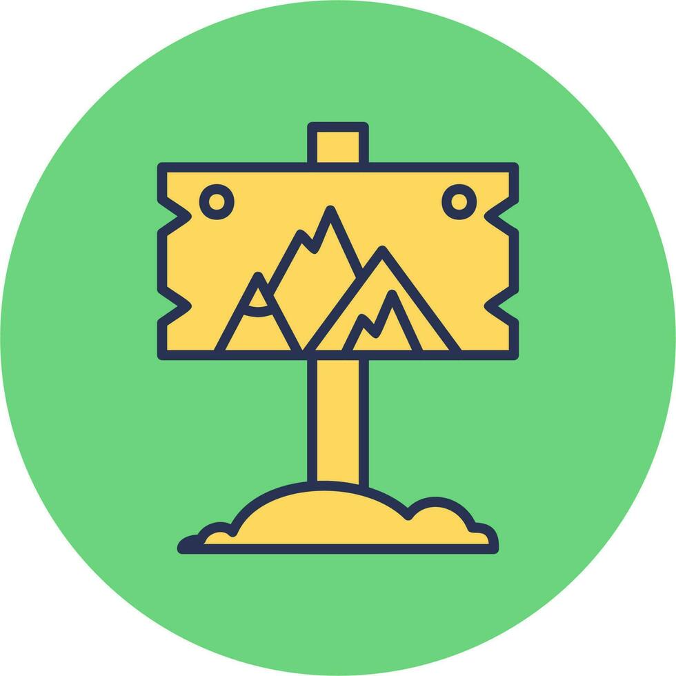 Signpost Vector Icon