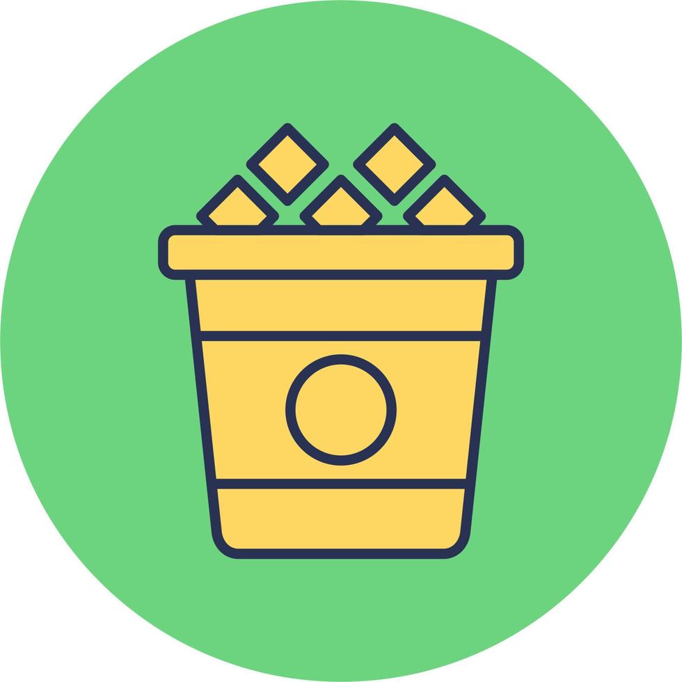 Ice Bucket Vector Icon