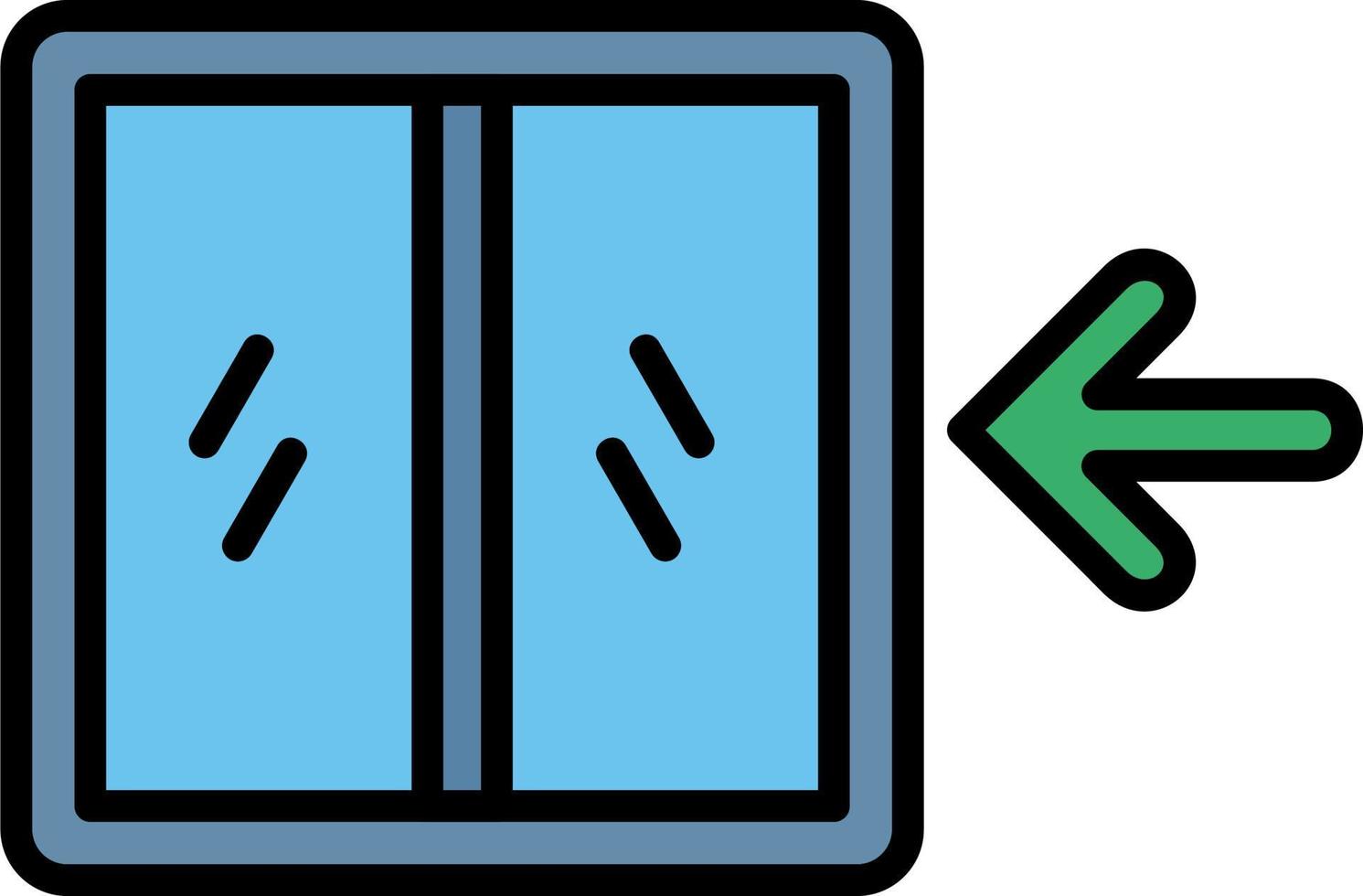 Emergency Exit Door Vector Icon