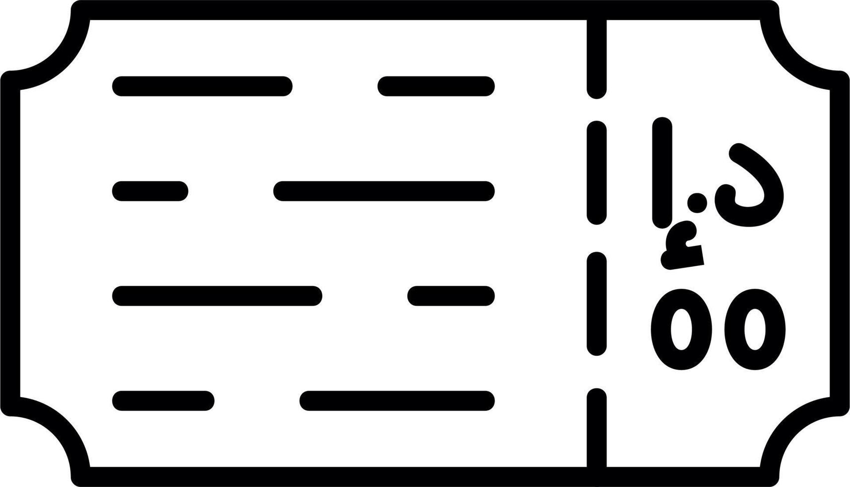 Ticket Vector Icon