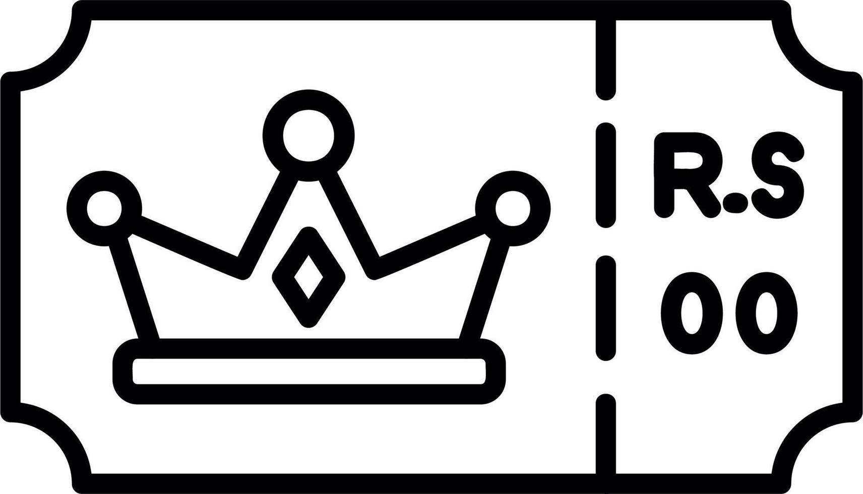Vip Ticket Vector Icon
