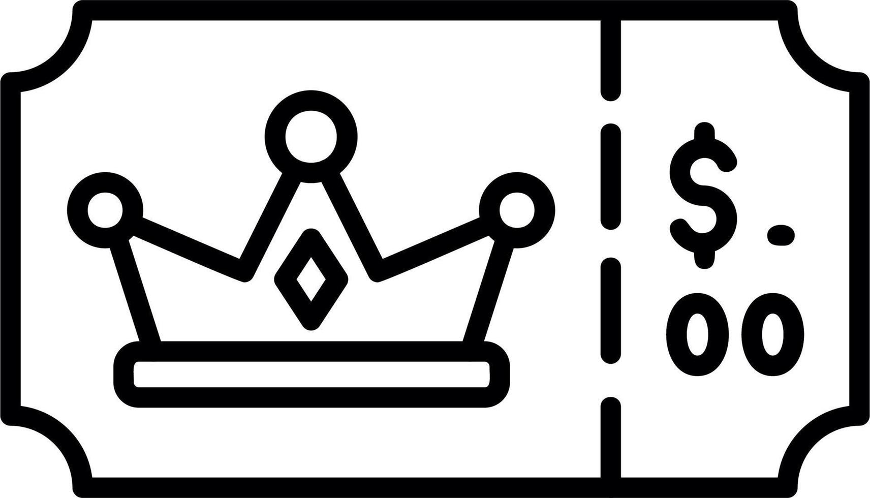 Vip Ticket Vector Icon
