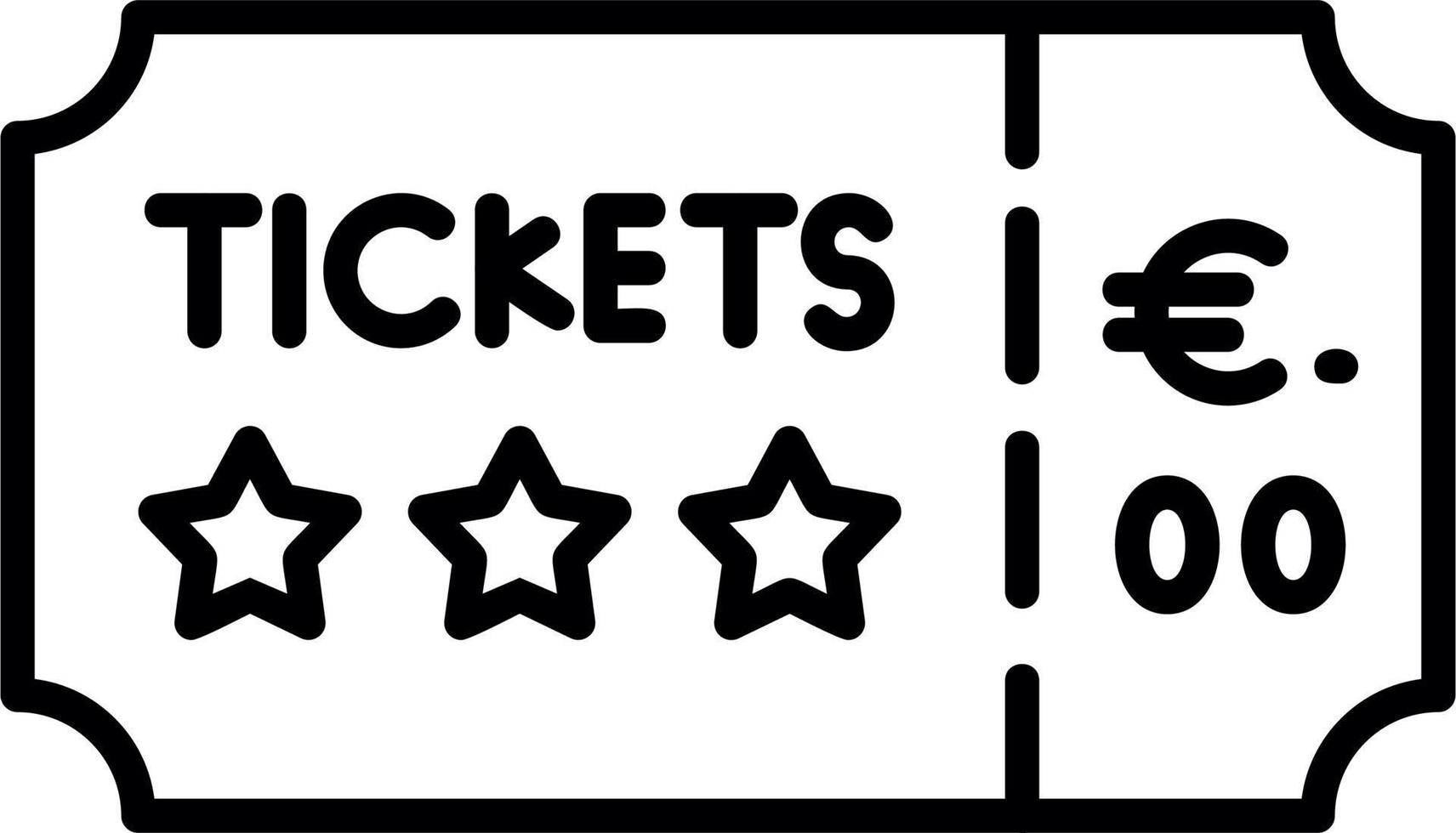 Concert Ticket Vector Icon