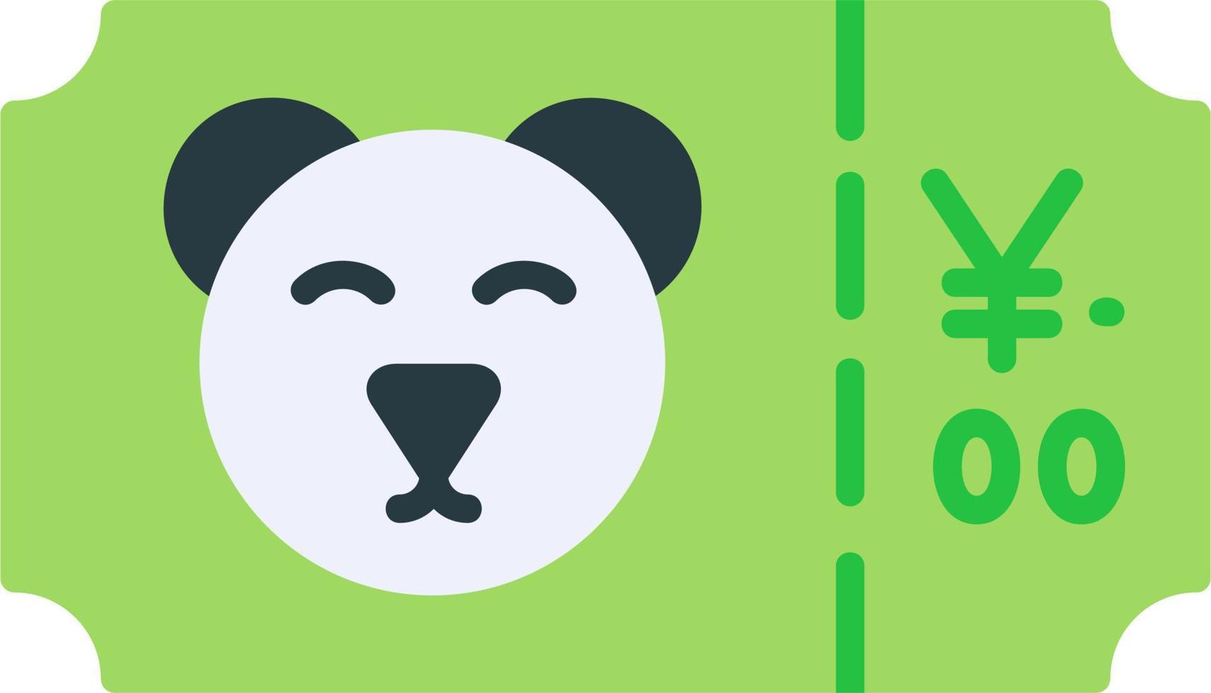 Zoo Ticket Vector Icon