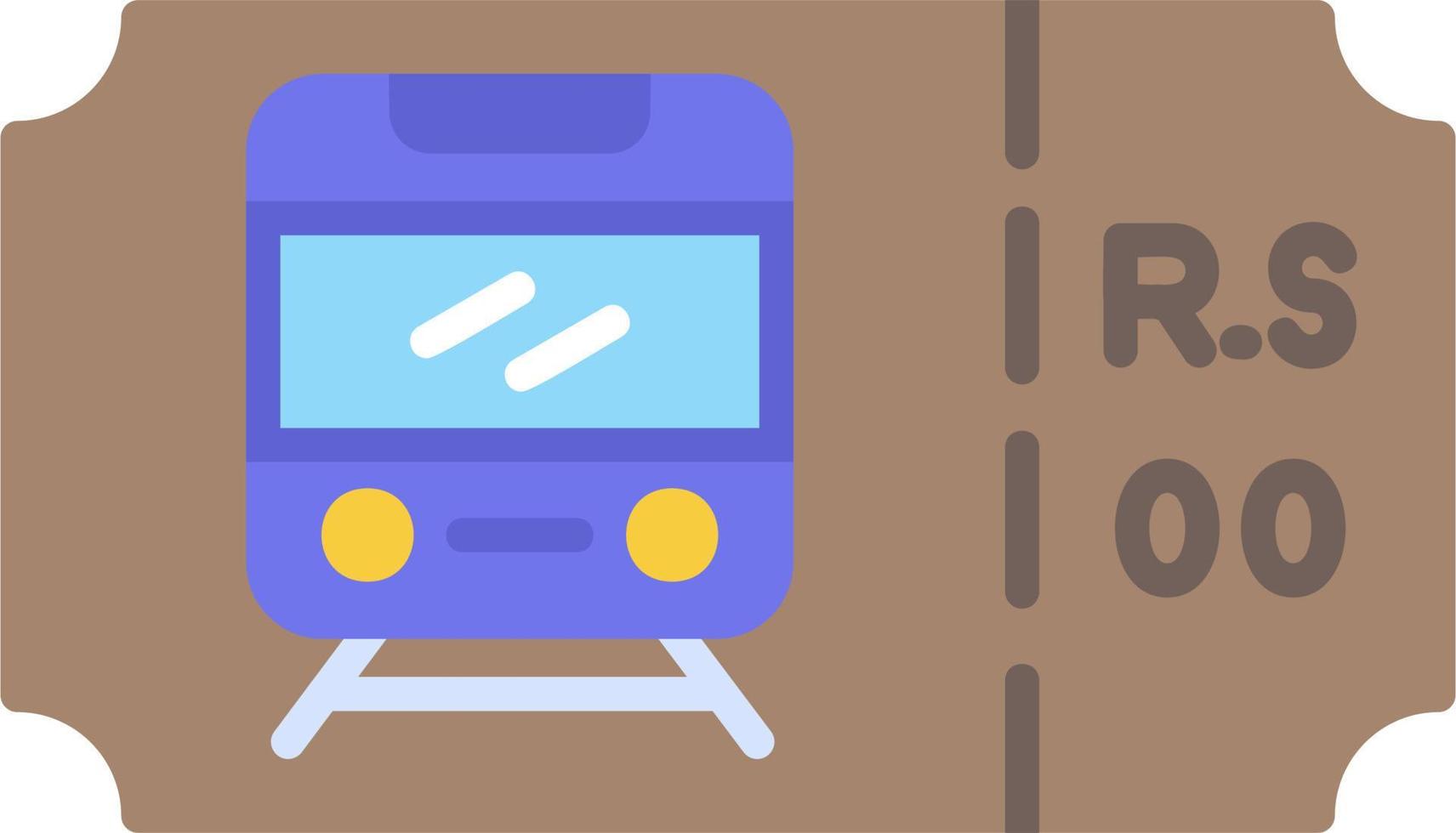 Metro Ticket Vector Icon