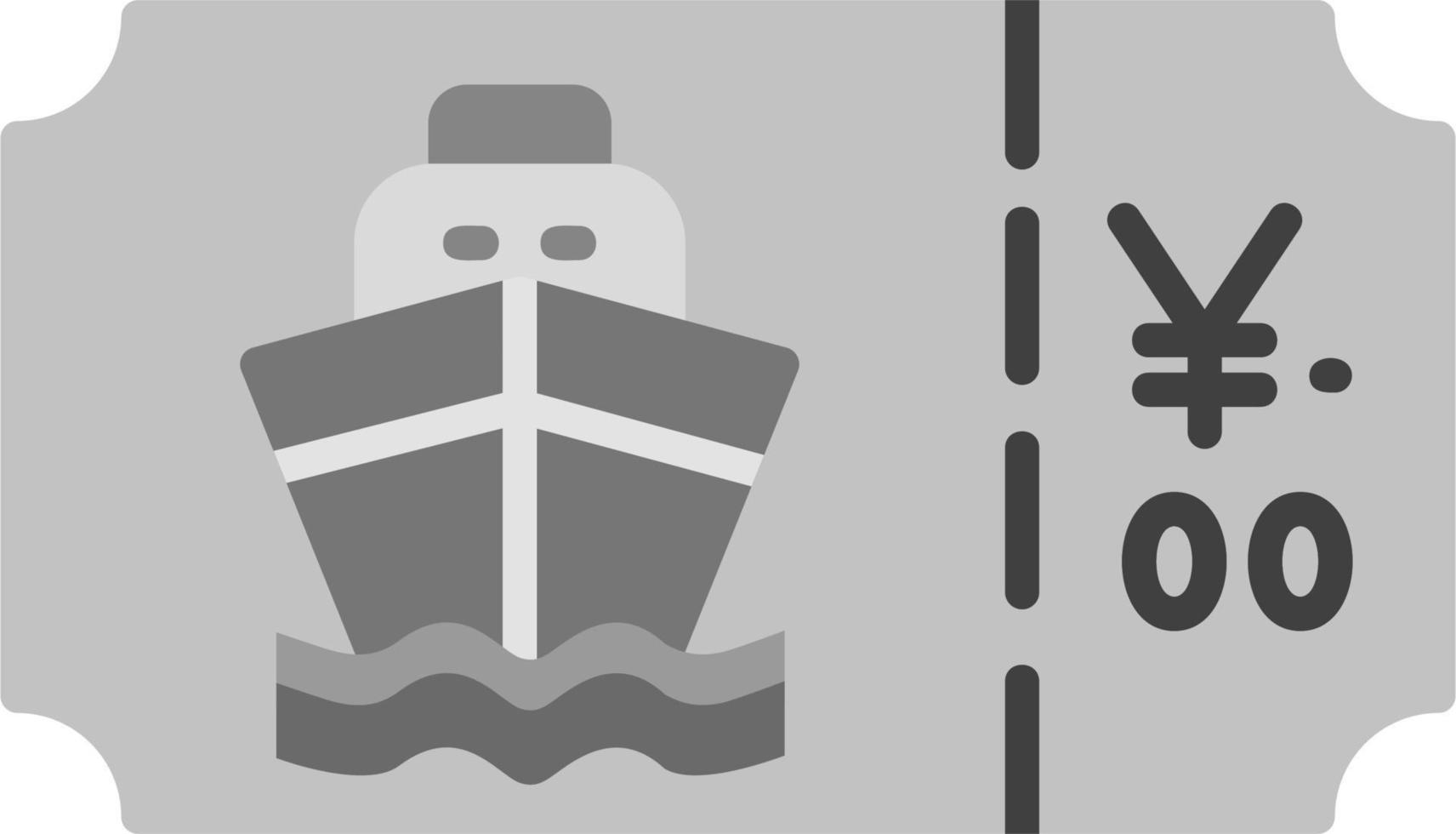 barco boleto vector icono