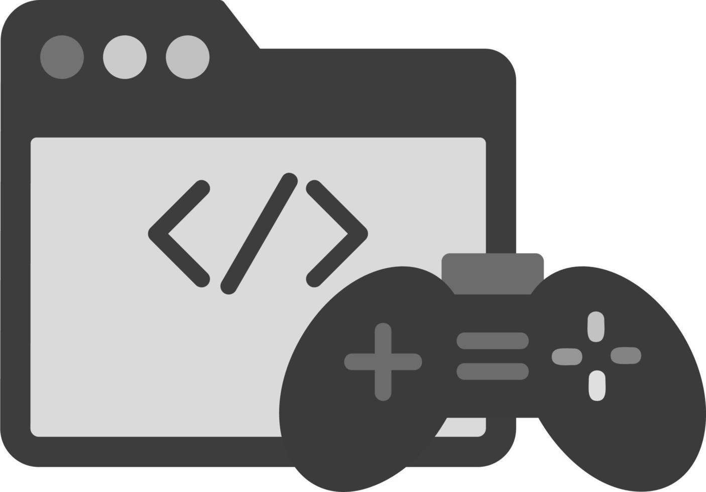 icono de vector de desarrollo de juego