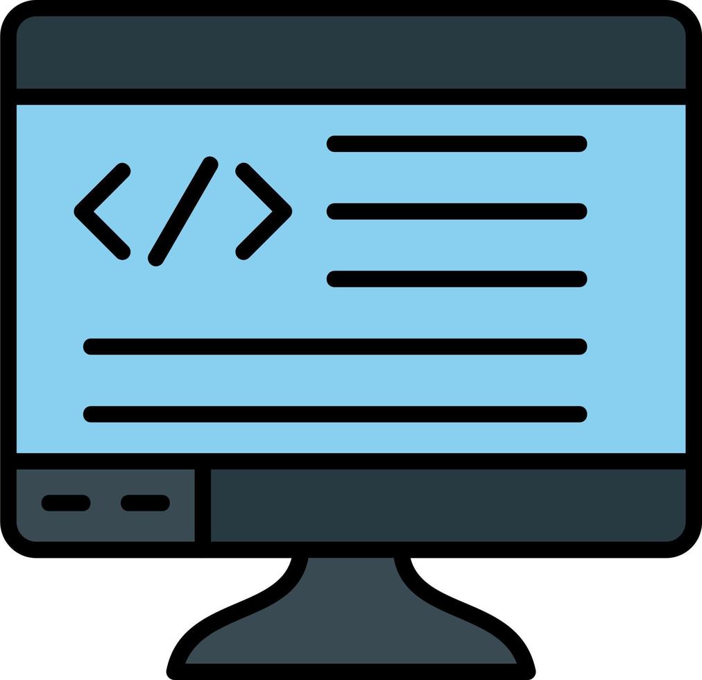 icono de vector de programación