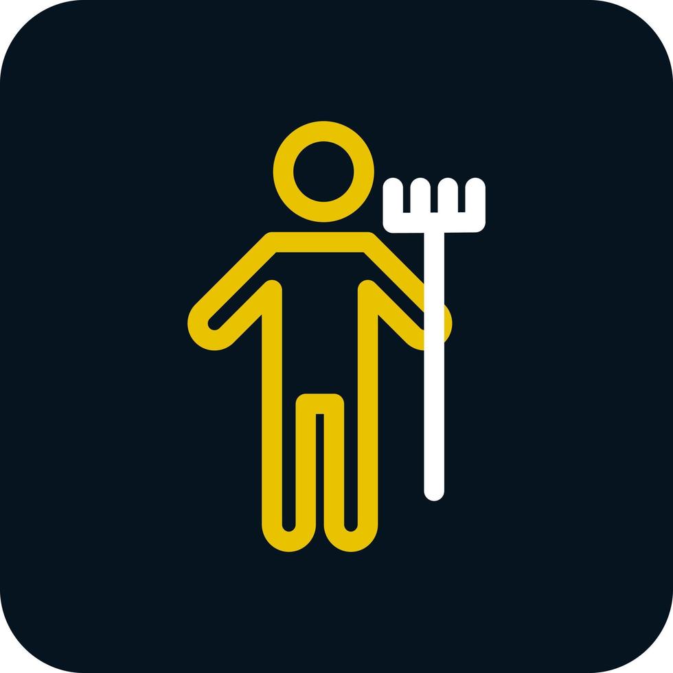 Man Holding Mop Vector Icon Design