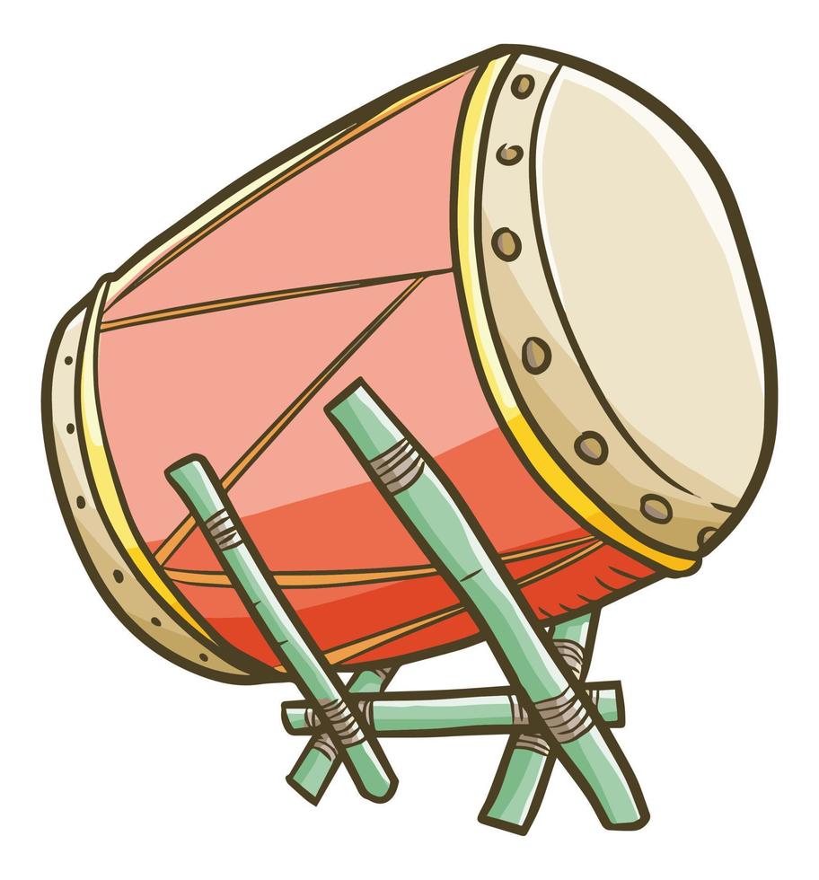 Cool and cute mosque drum vector