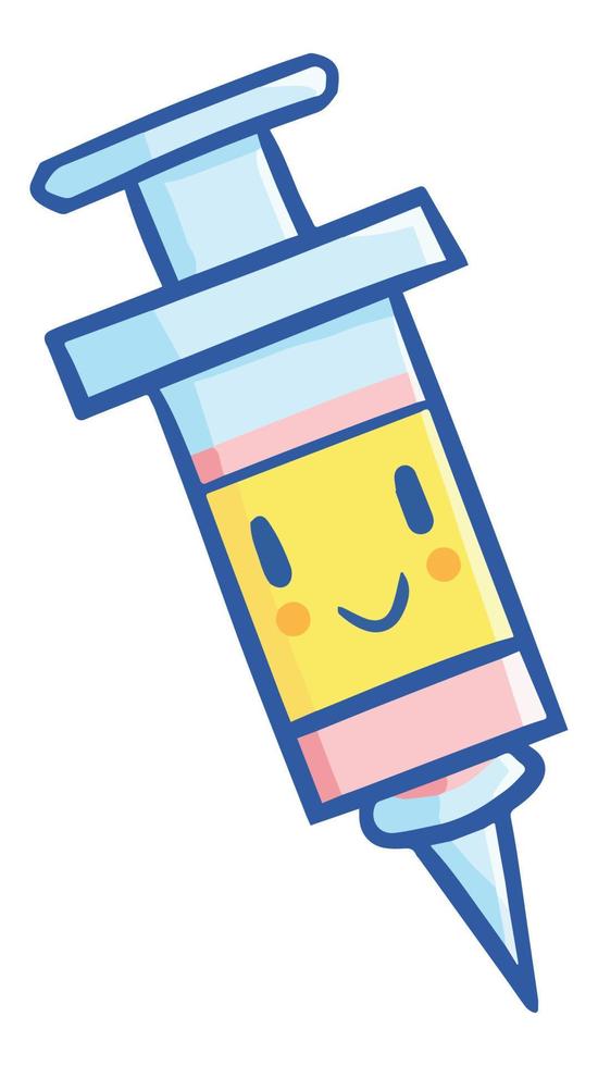 Cute and funny injection ready to use vector