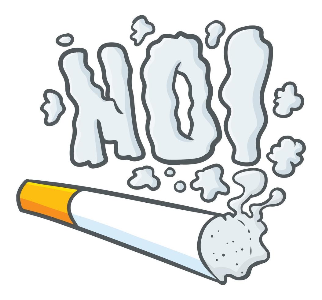 Funny and cute with smoke shaping words No vector