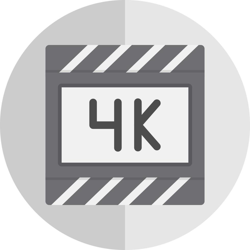 4k Film Vector Icon Design
