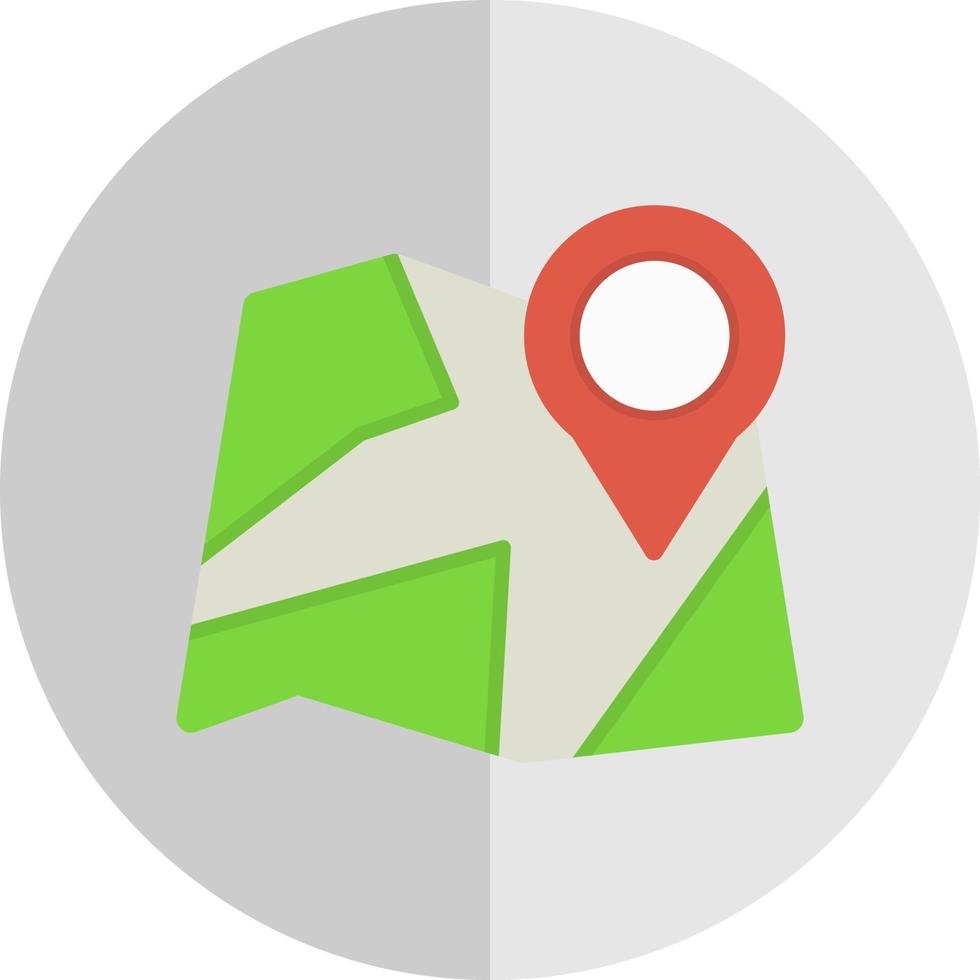 Paper Map Vector Icon Design