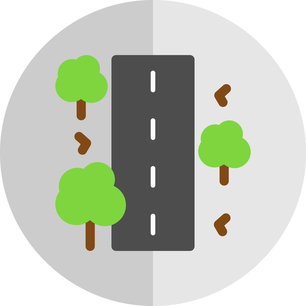 diseño de icono de vector de carretera sin sellar