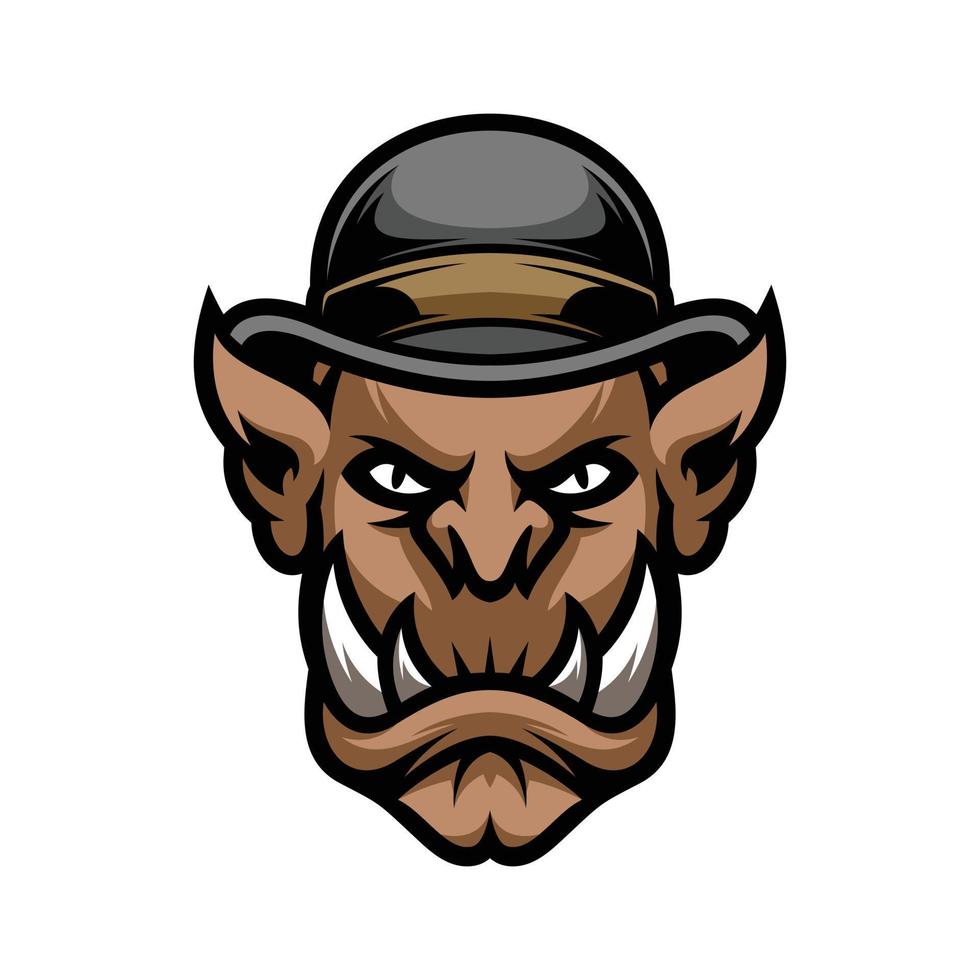 Ogre Mascot Logo Design vector