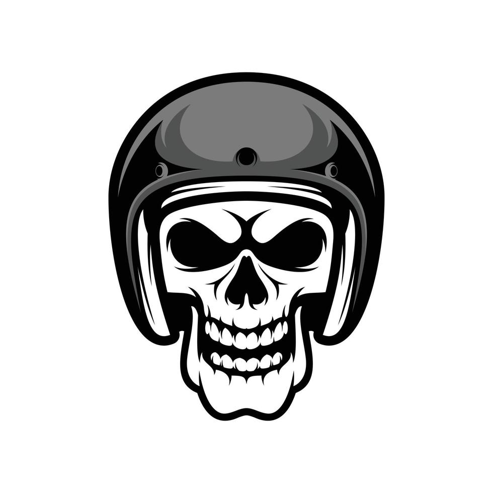 Skull Mascot Logo Design Vector