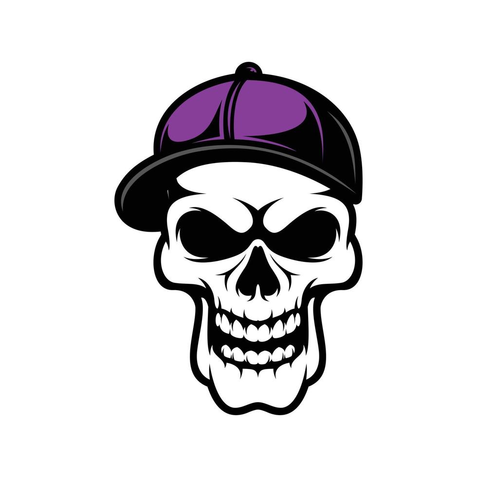 Skull Mascot Logo Design Vector