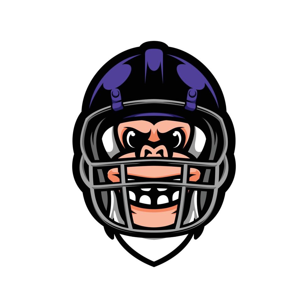 Yeti Rugby Mascot Logo Design vector