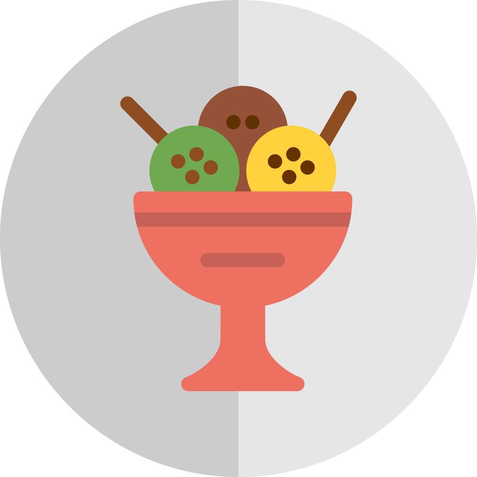 Icecream Bowl Vector Icon Design