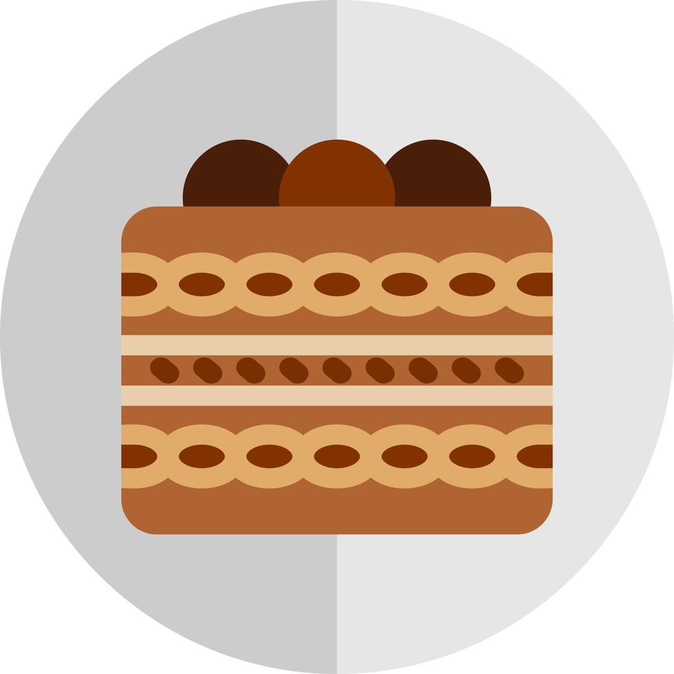Tiramisu Vector Icon Design
