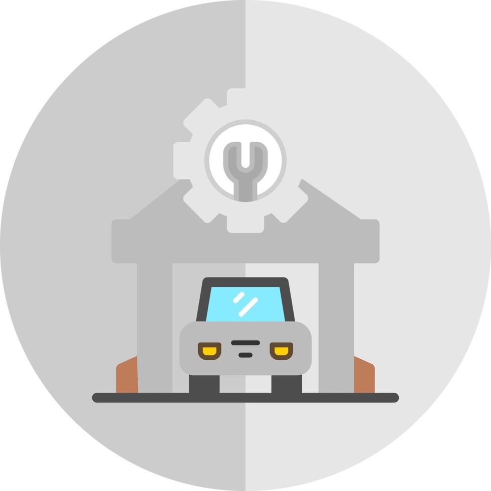 Mechanic Shop Vector Icon Design