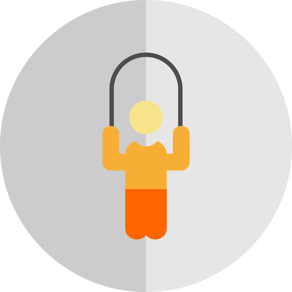 Person skipping rope Vector Icon Design