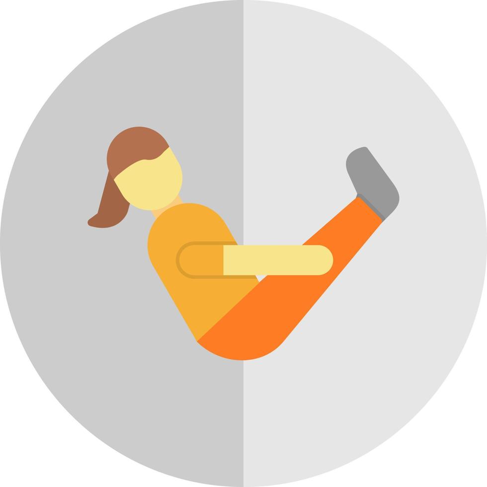 Boat Pose Vector Icon Design