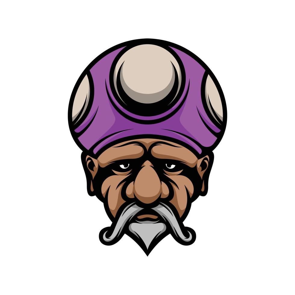 Old Man Mascot Logo Design Vector