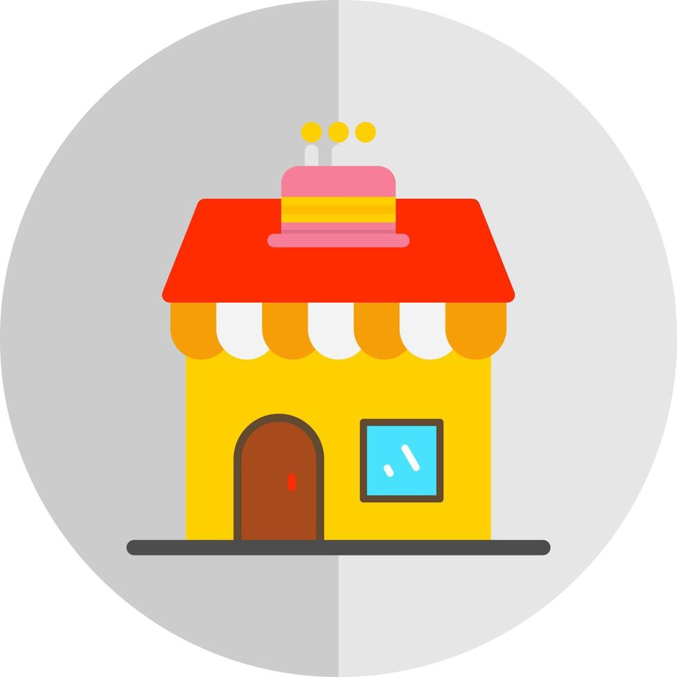 Cake Shop Vector Icon Design