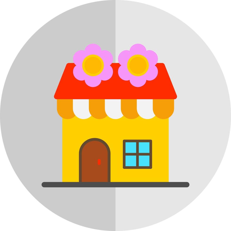 diseño de icono de vector de tienda de flores